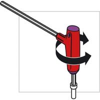 エスコ 10x200mm [Hexagon]T型レンチ EA573MP-10 1本（直送品）