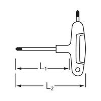 エスコ T10x100mm [TORX]T型ドライバー EA573RT-10A 1本（直送品）
