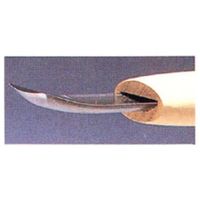 エスコ 21.0mm 彫刻刀(安来鋼/浅丸曲型) EA588MD-21 1本（直送品）