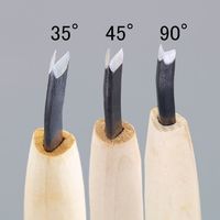 エスコ 4.5mm 彫刻刀(安来鋼/三角型/120°) EA588MW-31 1本（直送品）