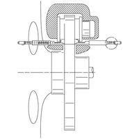 エスコ 135mm ブレーキパッドゲージ EA604FC-20 1本（直送品）