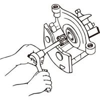 エスコ ディスクブレーキピストンツール EA604FF 1個（直送品）