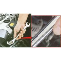 エスコ 18mm ラチェット片目片口スパナ(首振型) EA684RC-18 1丁（直送品）