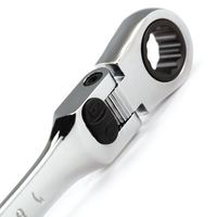 エスコ 13mm ラチェット片目片口スパナ(首振型/ロック付) EA684RD-13 1丁（直送品）