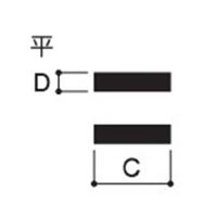 エスコ 20x65x450mm 火造箸(平型) EA627MJ-3 1丁（直送品）