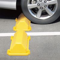 エスコ 550x160x100mm カーストッパー(イエロー) EA983FK-53 1個（直送品）