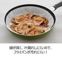 フライパンシート 深型 26cm～ クッキングシート シリコン樹脂加工 40枚入 日本製 1セット（1箱×5）アルテム