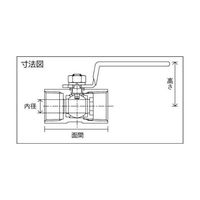 フジキン ステンレス鋼製3.92MPaレデュースボアタイプボール弁8A UBVN-14B-R 1個 61-2835-56（直送品）