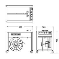 ナイガイ 半自動梱包機 E30E 1台 64-8495-13（直送品）