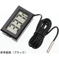 Joman 小型デジタル温度計 外部センサー付き ブラック v_41332433911959 1台 65-5789-57（直送品）