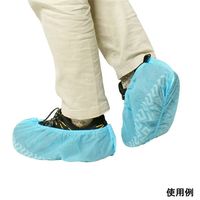 小野商事 使い捨て不織布シューズカバー 滑り止め付 100枚入 WS6180 1袋(100枚) 65-9618-93（直送品）