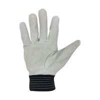 小野商事 豚床革手袋 背抜きタイプ マジックテープ 3双組 Lサイズ AG549-3P-L 1組(3双) 65-0307-02（直送品）