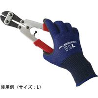 小野商事 天然ゴム背抜き手袋 ラバーレックス ネイビー Lサイズ AG7821-L 1双 65-0303-80（直送品）