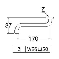 SANEI 泡沫自在パイプ PA10JH-60X-16 1個 65-2066-52（直送品）