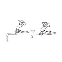 SANEI 切替コック自在水栓用 PU6-63F-13 1個 63-7900-61（直送品）