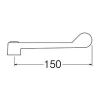 SANEI ワンタッチレバーロング PR23F-L 1本 63-7899-23（直送品）