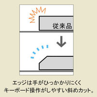 プラス ななめカットデスクマット OAエコノミー クリアタイプ小（990×690mm）厚さ1.2mm下敷きなし 半透明 41043（わけあり品）