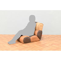 【軒先渡し】HIKARI ピグレット ソファみたいな座椅子 ベーシック グリーン ピグレットJR BS GR 1台（直送品）