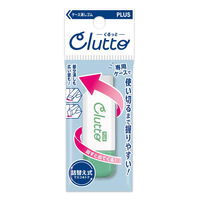 プラス 消しゴム ケース消しゴム Clutto くるっと 本体 グリーン 36878 1セット(1個×5)