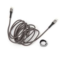 Type-C & USB Type-Cケーブル（2m） ブラック LAKOLE/ラコレ