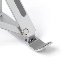 折り畳みアルミPCスタンド シルバー LAKOLE/ラコレ