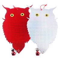 セーフラン安全用品 鳥よけ吊り下げキラキラフクロウ C0081 1セット(2枚入)