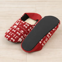 センコー 魔女の宅急便 ジジかかとニット スリッパ 約22-24cm レッド MZB231013 1足（直送品）