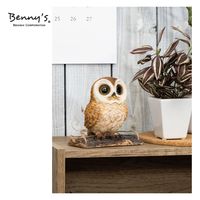 紅石 動物オブジェ フクロウ ブランコ QB-037 1個（直送品）