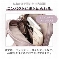 ショルダーバッグ ミニサイズ 斜めがけ スマホポーチ フロントポケット付 モーヴピンク BMA-OFSC01PN エレコム 1個（直送品）