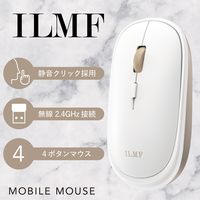ワイヤレスマウス 静音マウス 無線 2.4GHz 4ボタン 薄型 ILMF ホワイト M-TM10DBWH-IL エレコム 1個