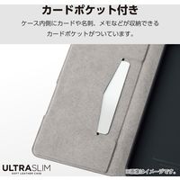 Xperia 10 VI SO-52E ケース レザー 手帳型 超軽量 薄型 ネイビー PM-X241PLFUNV エレコム 1個