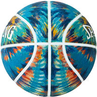 SPALDING(スポルディング) バスケットボール 競技ボール スパイラルダイ 7号球 ターコイズ 84808J 1セット（2球）（直送品）