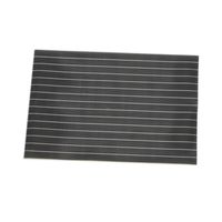 【LAKOLE/ラコレ】 ボーダー柄ランチョンマット ブラック 1セット（2枚）