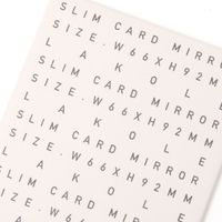 スリムカードミラー アイボリー LAKOLE/ラコレ