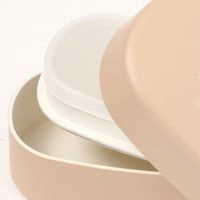 オーバル型2段ランチボックス ベージュ LAKOLE/ラコレ