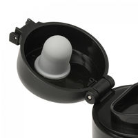 【LAKOLE/ラコレ】 ワンタッチポータブルタンブラー（350ml） ブラック