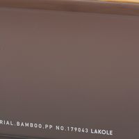 【LAKOLE/ラコレ】 バンブー蓋ティッシュケース チャコール