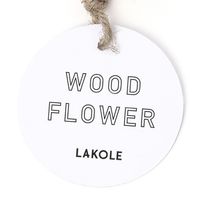 【LAKOLE/ラコレ】 WOOD FLOWER/ウッドフラワー（2P） Roseレッド