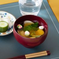 てまり汁椀 レッド 1セット（2個） LAKOLE/ラコレ