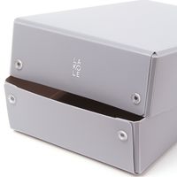 デスクボックス（M） グレー 1セット（1個×6） LAKOLE/ラコレ