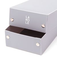 デスクペンボックス グレー 1セット（1個×2） LAKOLE/ラコレ