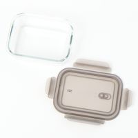 ガラス保存容器（590ml）グレー LAKOLE/ラコレ
