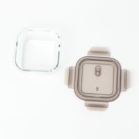 ガラス保存容器（480ml）グレー LAKOLE/ラコレ