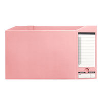 プラス ボックスファイル ダンボックス A4ヨコ横 ピンク FLー021BF 87325 1冊（直送品）
