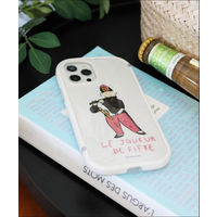 （世界の名作）フレームカラーiPhoneケースiPhone14PRO 笛を吹く少年 LAKOLE/ラコレ