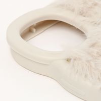 ふわふわウェーブスタンドiPhoneケースiPhone13/14 アイボリー LAKOLE/ラコレ