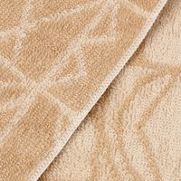 【LAKOLE/ラコレ】 今治産ハンドタオル（パターン） ピンクベージュ