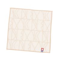 【LAKOLE/ラコレ】 今治産ハンドタオル（パターン） アイボリー 1セット（1枚×2）