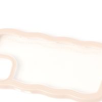 ウェーブデザインiPhoneケースiPhone13/14 ベージュ LAKOLE/ラコレ