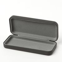 ハードメガネケース（スリム） チャコール LAKOLE/ラコレ